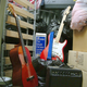 The Pete Tunney gallery features an impressive number of dust-covered musical instruments.